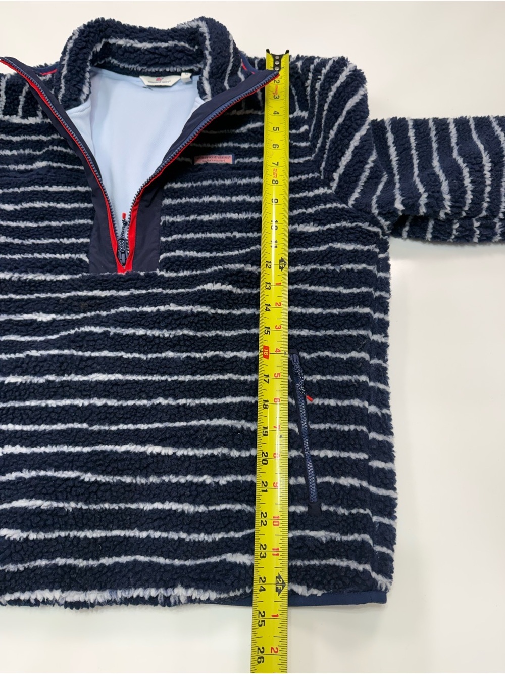 Vineyard Vines The Shep Shirt Break Stripe Sherpa Supershep Size Small - Picture 8 of 9